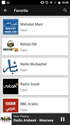 Egyptian Radio Stations android App screenshot 1